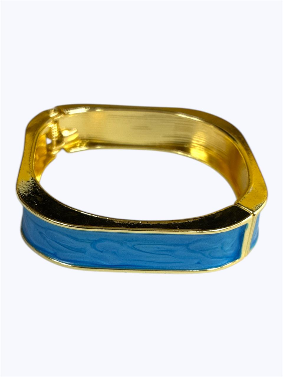 Enamel Square Bangle Bracelet