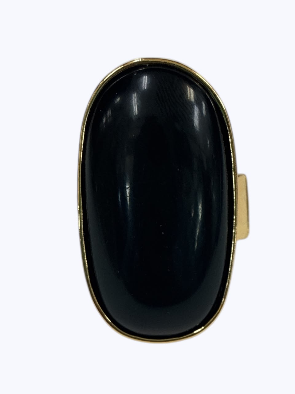Modern Resin Oval Accent Ring