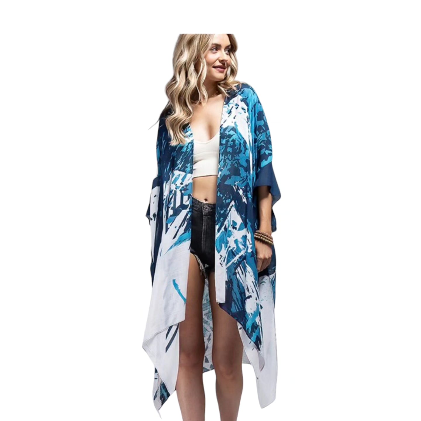 Blue Tones Lightweight Kimono