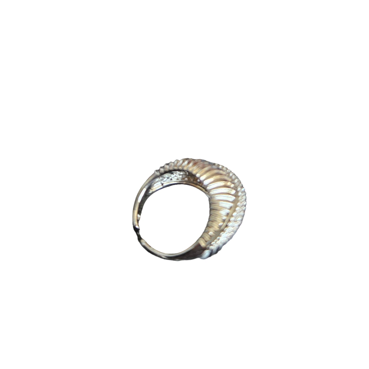 Diamond Wrapped Shell Ring