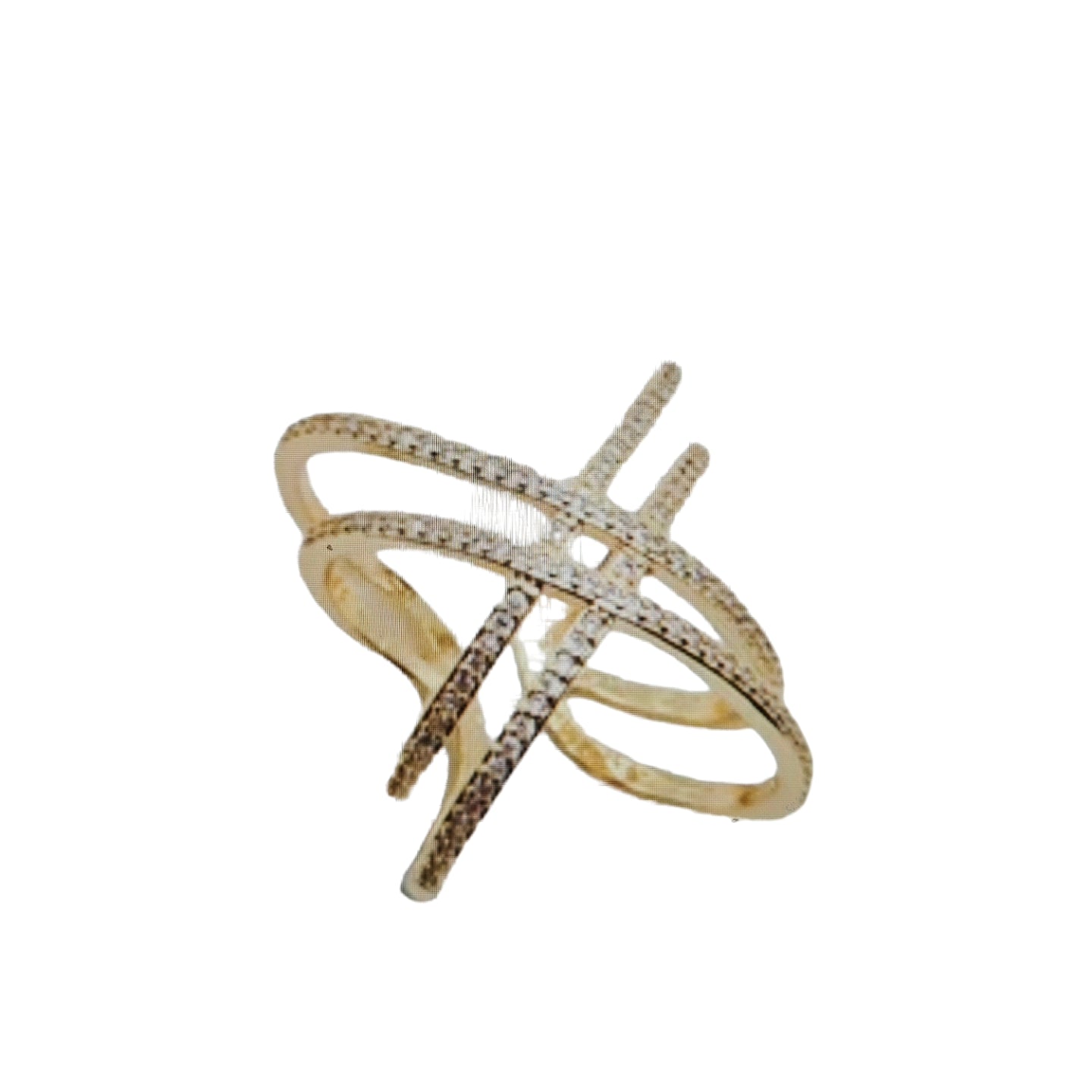 Criss Cross Fashion Diamond Ring