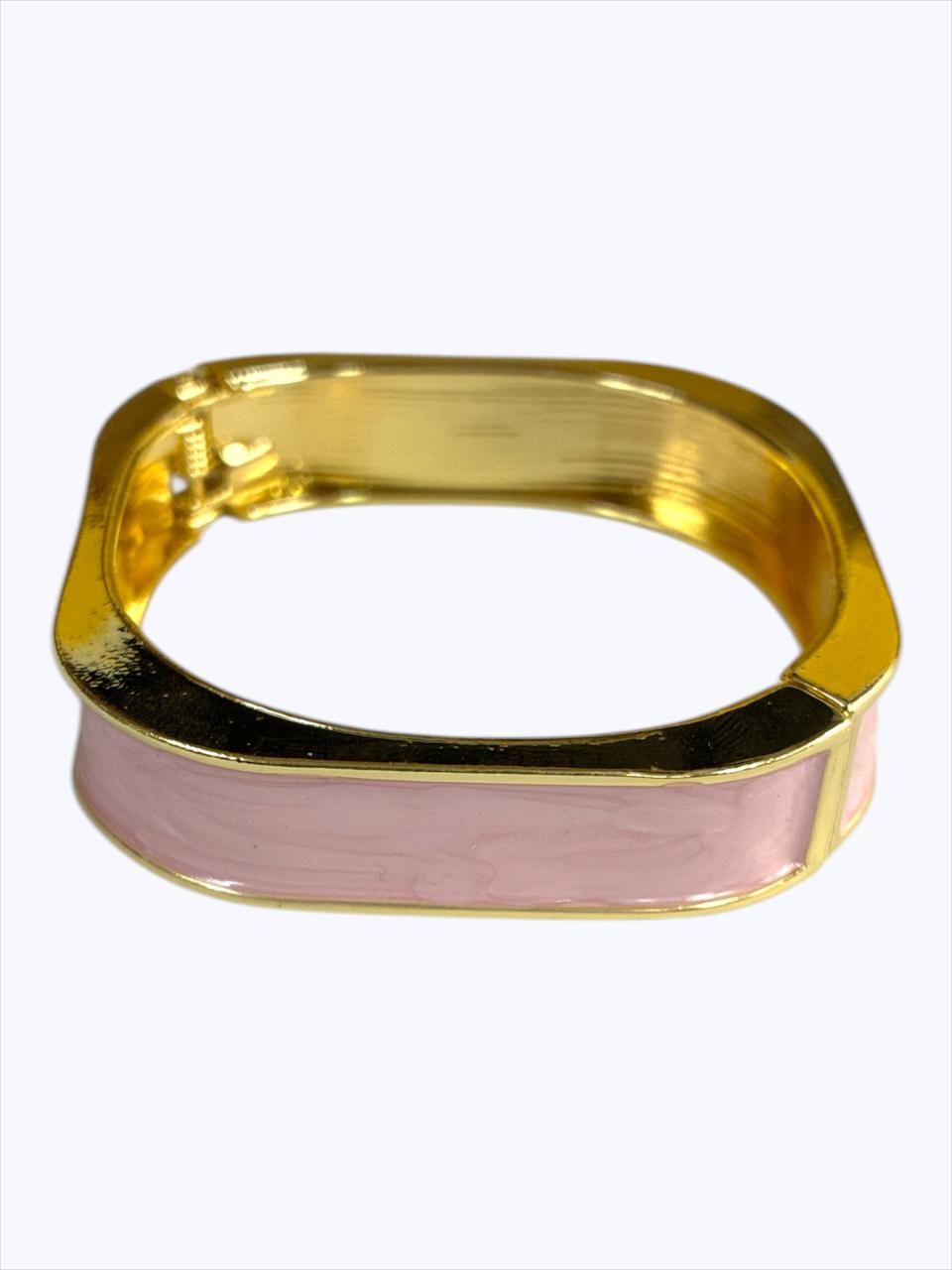 Enamel Square Bangle Bracelet
