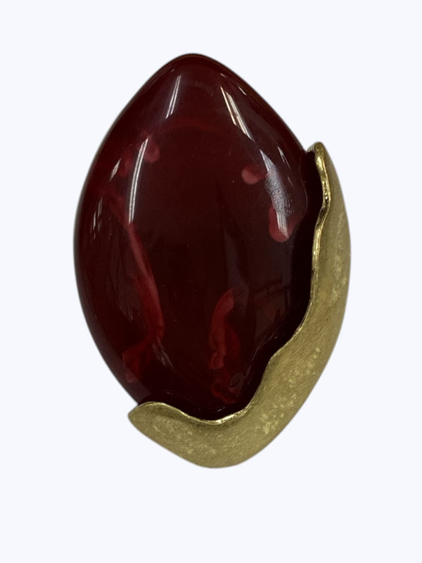Marbled Acrylic Statement Ring
